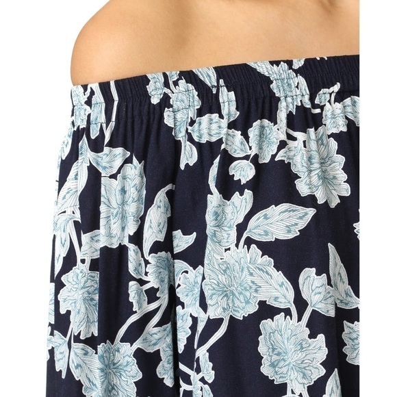 Splendid Etched Floral Off The Shoulder Top - Picture 11 of 11
